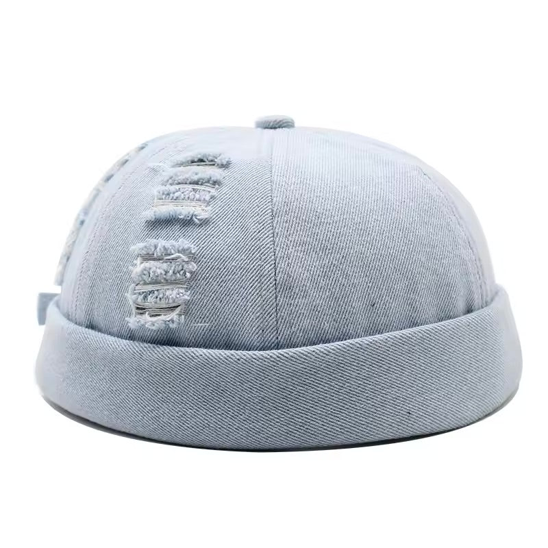 Brimless Denim Cap